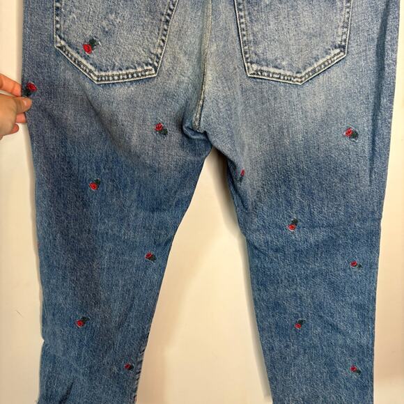 AMO Loverboy Rosebud Embroidered Jeans - Picture 6 of 8